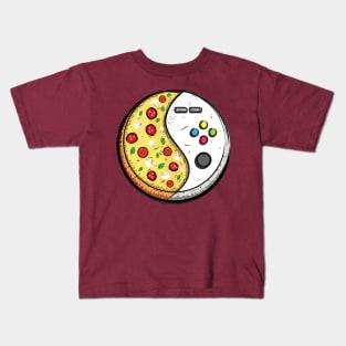Gaming and Pizza Gifts for Gamer Boy Kids T-Shirt